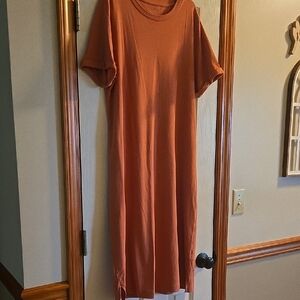 Casual Rust Dress